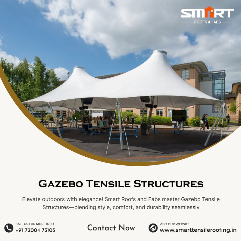 Gazebo Tensile Structure shade manufacturer - image